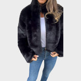 Liliana | Leather Zipper Coat