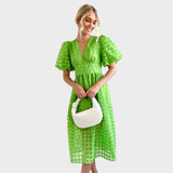 Julia – Lace Dress with Bell Sleeves