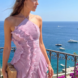 Pleated Evening Dress
