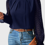 Helga Long Sleeve Nautical Blouse