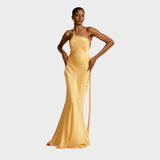 Muriel | Long Satin Dress