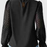 Helga Long Sleeve Nautical Blouse