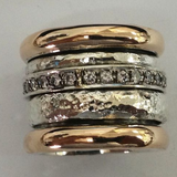 Thick Layered Vintage Gold Ring