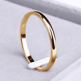 Simple Ring in Gold and Silver