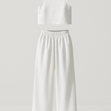 Avelina Minimalist Set in Lightweight Cotton and Linen