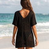 Striped Fabric Cover-Up