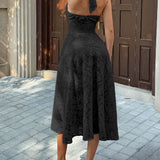 Dress with Pleated Line