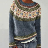 Ethel | Nordic-Patterned Cable Knit Jumper