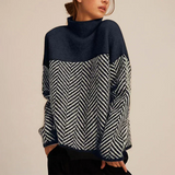 Marianne | Geometric-Pattern Cable Knit Jumper