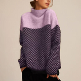 Marianne | Geometric-Pattern Cable Knit Jumper