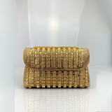 Alba | Chic Shoulder Bag with Chain and Colorful Diamonds