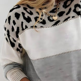 Dorothy | Leopard-Print Colour-Block Jumper
