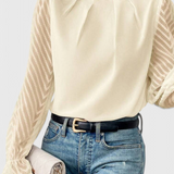 Helga Long Sleeve Nautical Blouse