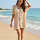 Striped Fabric Cover-Up