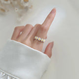 Silver Daisy Ring