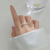 Silver Daisy Ring