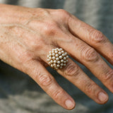 Ring with Pearl Coatings