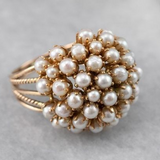 Ring with Pearl Coatings