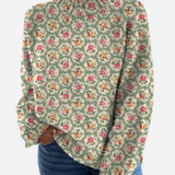 Elena – Artistic High Neck Sweater