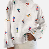 Lucía – Artistic High Neck Sweater