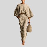 Paula - Long Sleeve Skirt Set