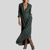 Valentina - Long Checkered Dress