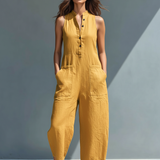 Sleeveless Linen Jumpsuit