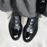 Gabriela - High-Quality Black Synthetic Leather Boots