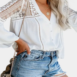 Sunwoven Lace Blouse