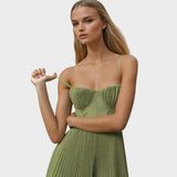 Amilia | Midi Flare Pleated Dress