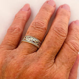 Shiny Hollow Gold Ring