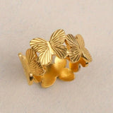 Gold Butterfly Earring