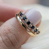 Elegant Retro Ring with Zirconia