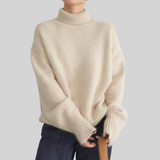 Eleanor | Cable Knit Roll Neck Jumper