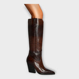 Camila - Elegant Daily Croco Design Boots