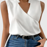 Yariela Soft Summer Top with V-Neck