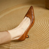 Belle Genuine Leather High Heel Shoes