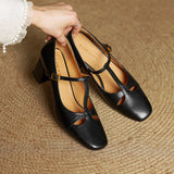 Elora High Heels in Genuine Leather