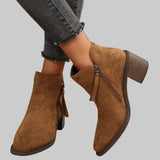 Alicia - Suede Ankle Boots