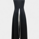 Alicia Elegant Bicolor Sleeveless Set with Wide Pants
