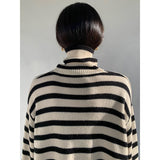 Evelyn | Cable Knit Roll Neck Jumper