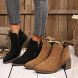 Alicia - Suede Ankle Boots