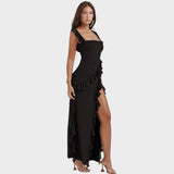 Amira - Dark Plum Long Dress