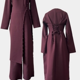 Melissa Soft Casual Set with Button Blouse and Long Pants