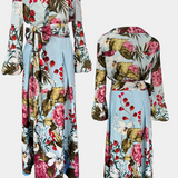 Sanne Elegant Printed Shirt and Fluid Pants Set