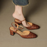 Authentic Leather Heels Valery