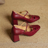 Elora High Heels in Genuine Leather