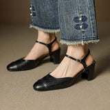 Authentic Leather Heels Valery