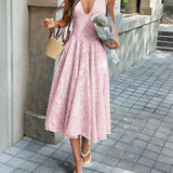 Dress with Pleated Line