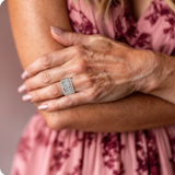 Retro ring with layered zirconia